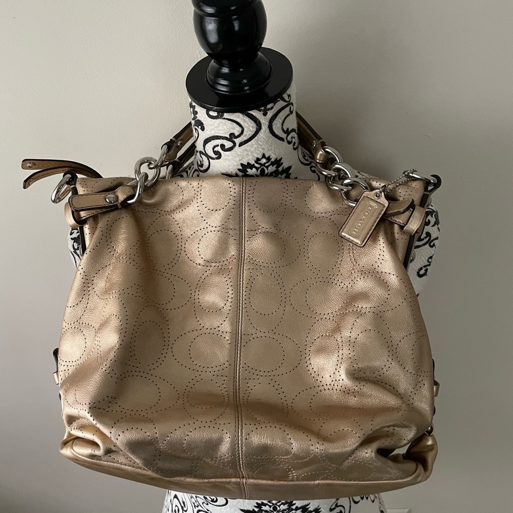 Gold Designer Women's Bag - Picture 6 of 15